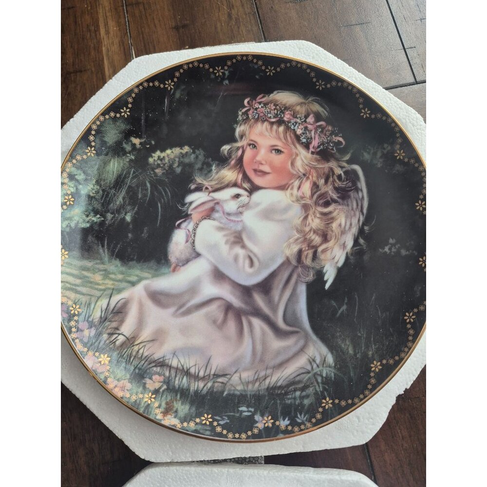 Limited Edition Bradford Exchange Plate "An Angels Love" By Donna Brooks